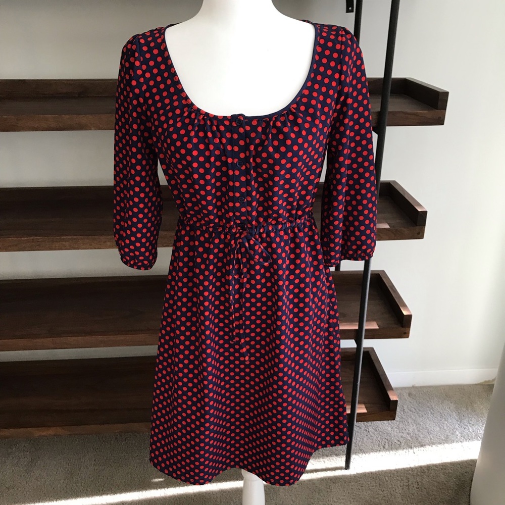 H&M Red polka dot mini dress